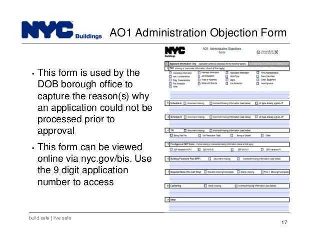 new york city department of buildings filing rep course_103 pgl1 form