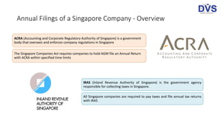 Filing Requirements in Singapore: ECI, AGM and Tax Filings | PPTX