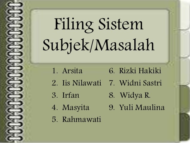 Filing Sistem Subjek Xi Ap Smk N 1 Mempawah Hilir