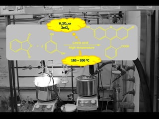 O
O
O
OH
2
O
COOH
OHO
Lewis acid
High temperature
OH
H2SO4 or
ZnCl2
180 – 200 oC
 