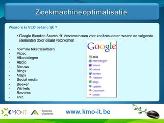  90% van de surfers klikt op de 1ste 3 zoekresultaten