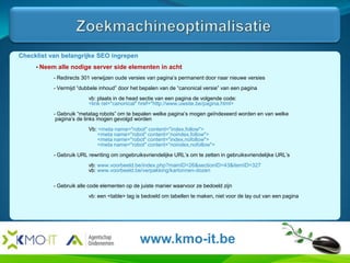  Google laat de zoekresultaten die een surfer te zien krijgt variëren     afhankelijk van het individuele surf- en zoekgedrag van elke surfer Elke individuele surfer kan dus andere zoekresultaten te zien krijgen,     ook al zoekt men met dezelfde zoektermen Dit betekent dat we nooit meer zeker zijn van vaste posities in de zoekresultatenwww.kmo-it.be