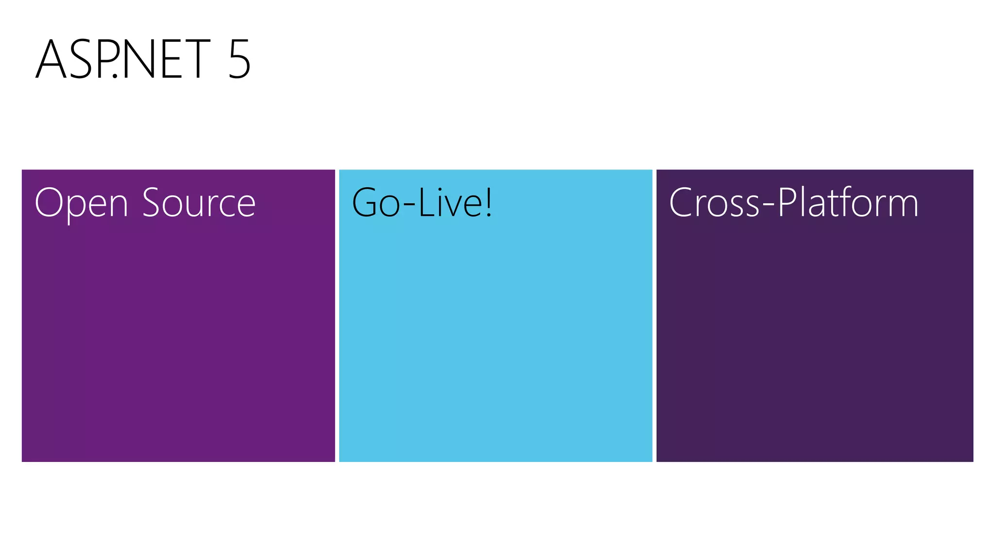 Open Source Go-Live! Cross-Platform
 