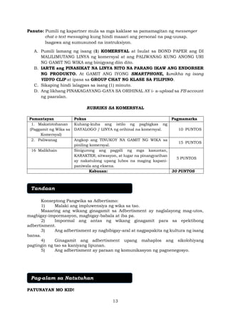 FILIPINO-11_Q1_Mod4. Gas Strand Reviewer | PDF