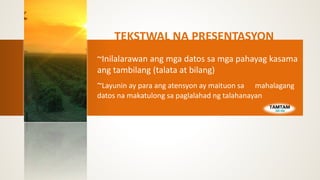 Presentation Script Sample Tagalog Filipino | PPTX