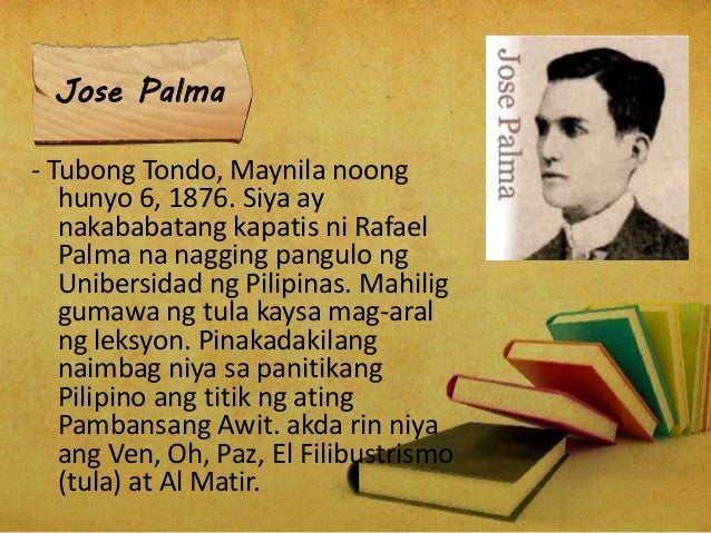 tula ni jose palma Tula para kay crush isinulat ko itong madamdaming tula dahil sa pagtibok hindi lamang sa pilipinas tanyag ang mga awitin ni freddie jose corazon de. tula ni jose palma Tula para kay crush isinulat ko itong madamdaming tula dahil sa pagtibok hindi lamang sa pilipinas tanyag ang mga awitin ni freddie jose corazon de.