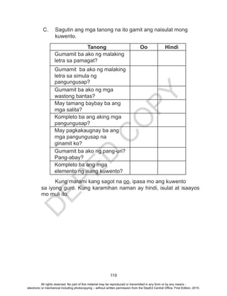 K TO 12 GRADE 4 LEARNER’S MATERIAL IN FILIPINO (Q1-Q4)