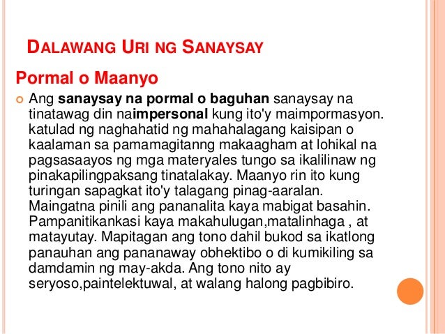 Komposisyong Personal - Filipino