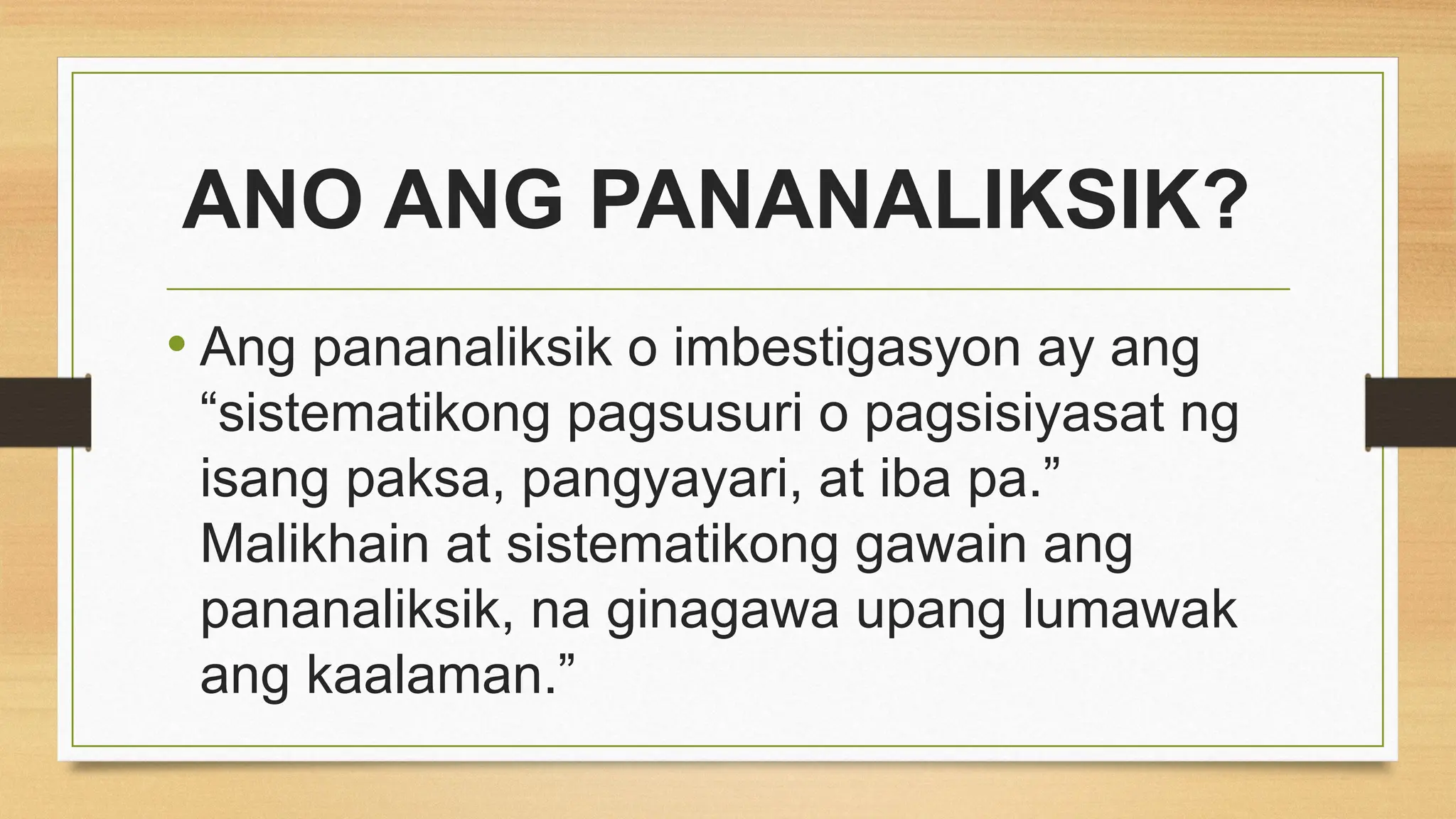 Mga bahagi at proseso ng pananaliksik fil | PPTX