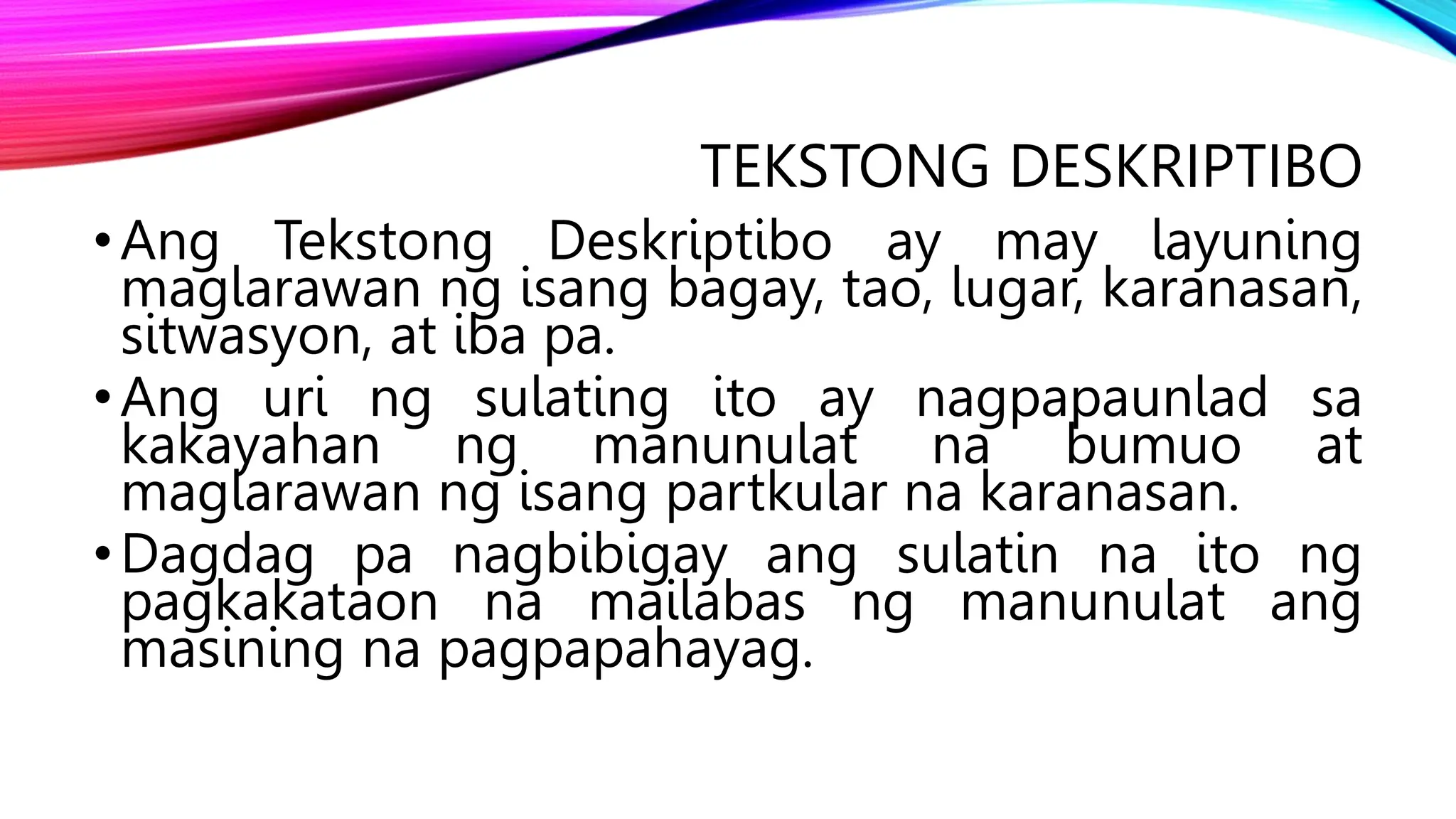 FILIPINO-ARALIN 4 TEKSTONG DESKRIPTIBO.pptx