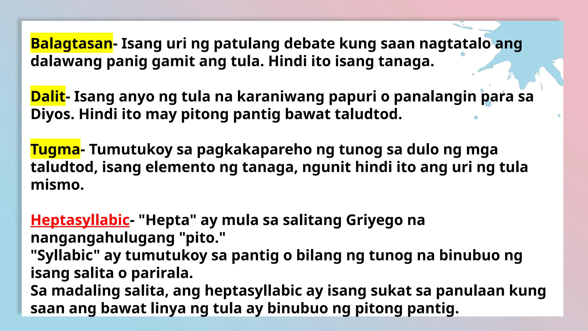 FILIPINO-WIKA-AT-PANITIKAN review materials | PPTX
