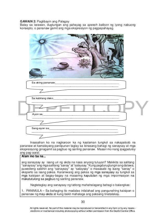 Filipino Grade 10 Learner S Module