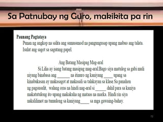 Sa Patnubay ng Guro, makikita pa rin
72
 