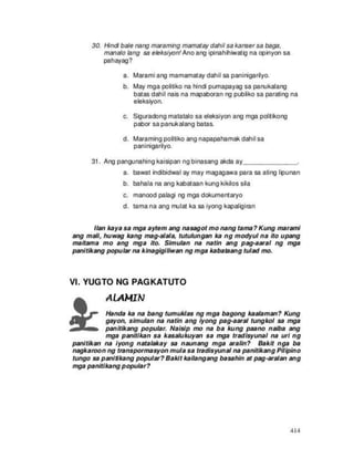 Grade 8 filipino module Q3