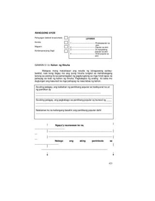 Grade 8 filipino module Q3