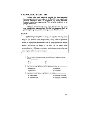 Grade 8 filipino module Q3