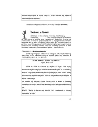 Grade 8 filipino module Q3