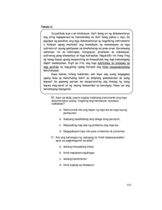 Grade 8 filipino module Q3
