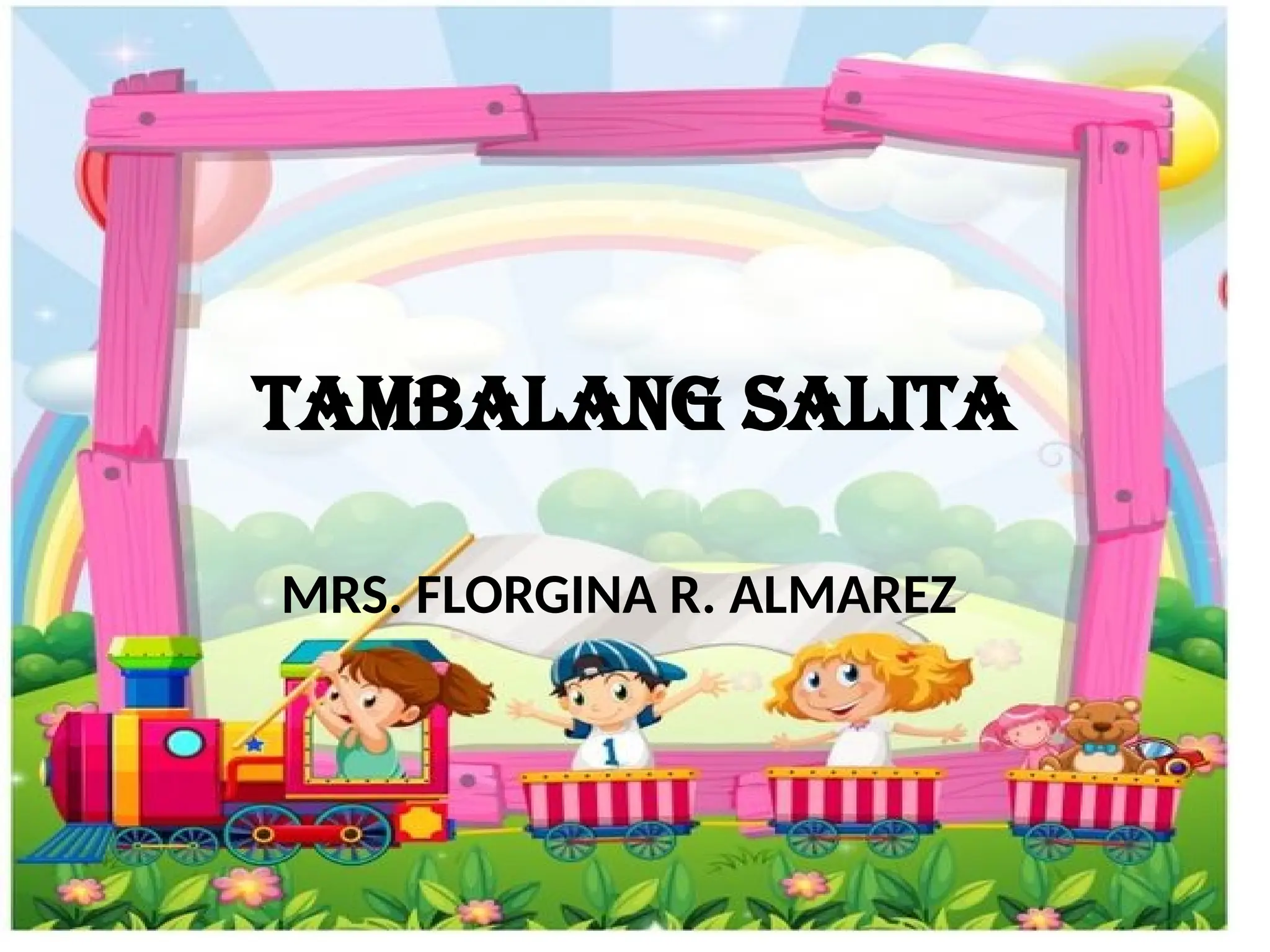 Grade 3 Filipino Word Pairing Activity
