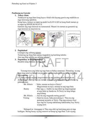 Grade 3 Filipino Teachers Guide