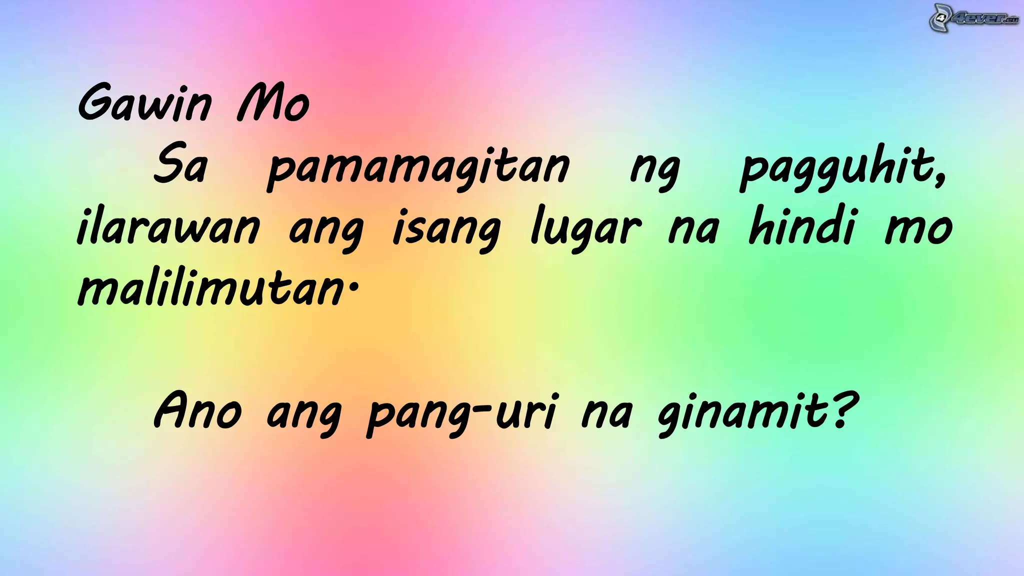 Filipino 4-Aralin 6- Lugar sa Pamayanan, Halina't Pasyalan_Day 2-5 ...