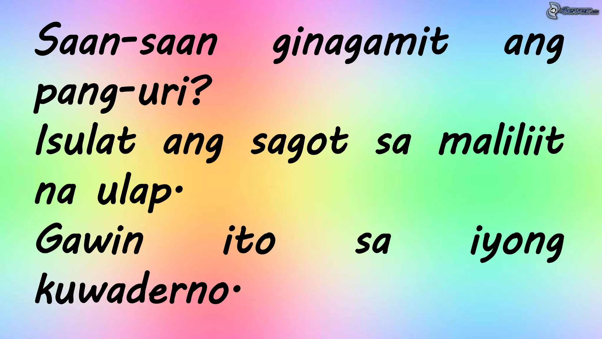 Filipino 4-Aralin 6- Lugar sa Pamayanan, Halina't Pasyalan_Day 2-5 ...