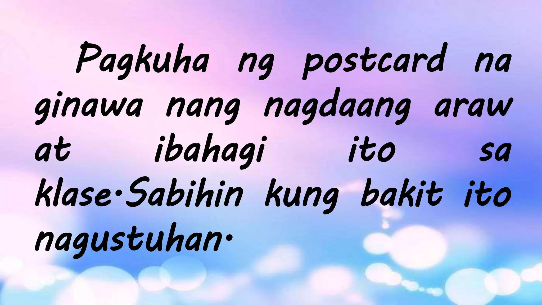 Filipino 4-Aralin 6- Lugar sa Pamayanan, Halina't Pasyalan_Day 2-5 ...