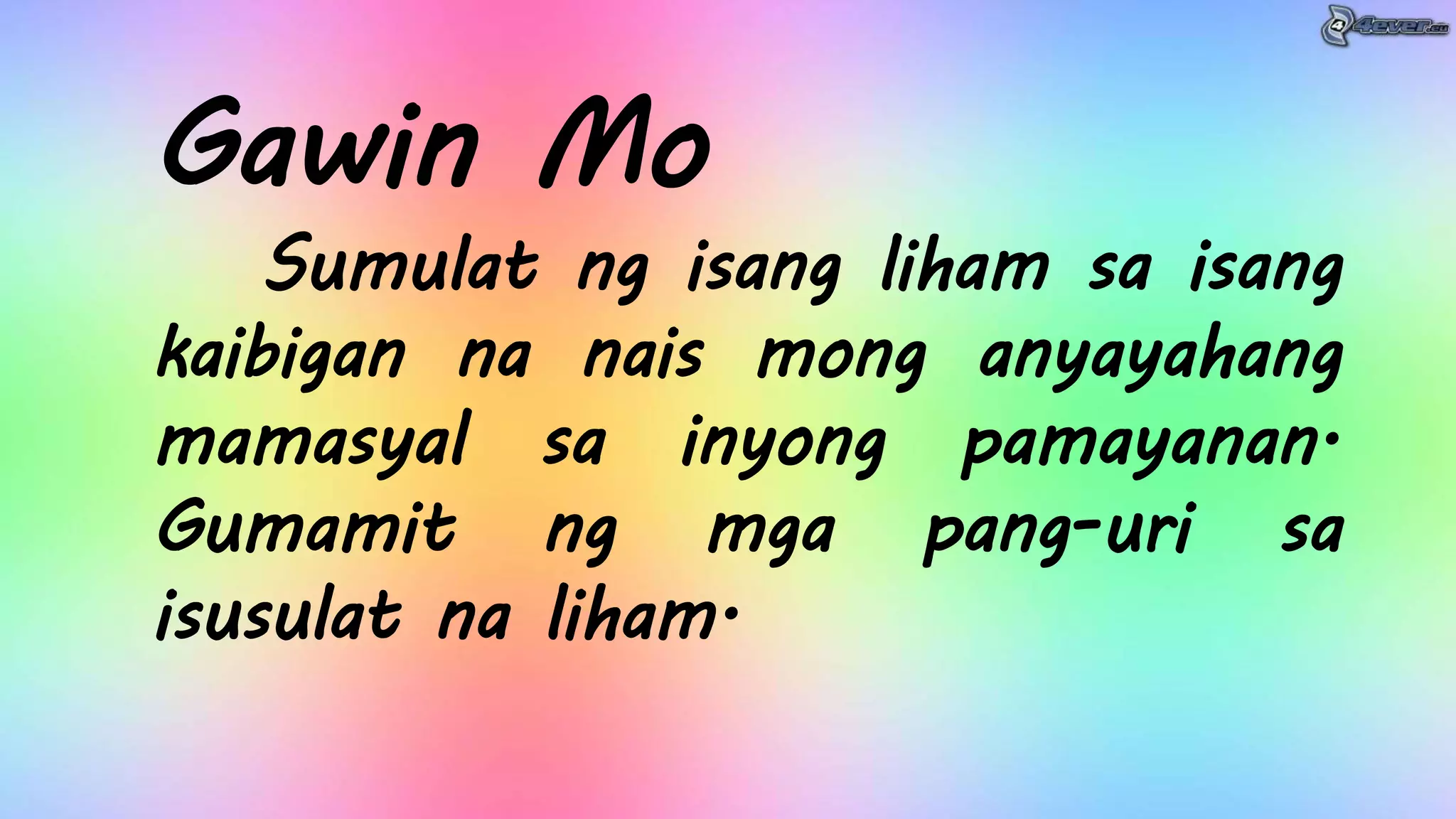 Filipino 4-Aralin 6- Lugar sa Pamayanan, Halina't Pasyalan_Day 2-5 ...