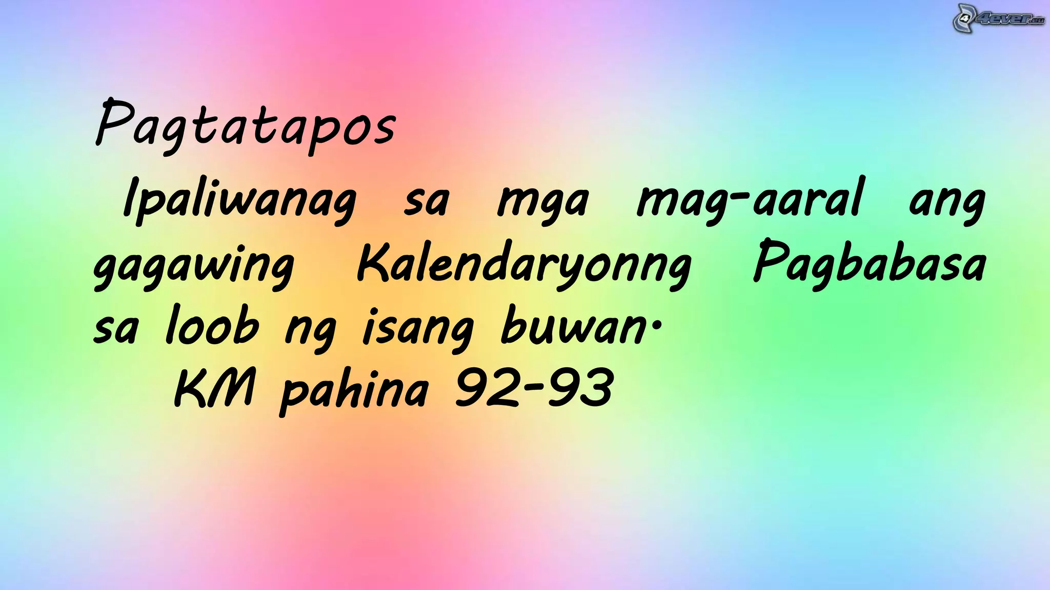 Filipino 4-Aralin 6- Lugar sa Pamayanan, Halina't Pasyalan_Day 2-5 ...