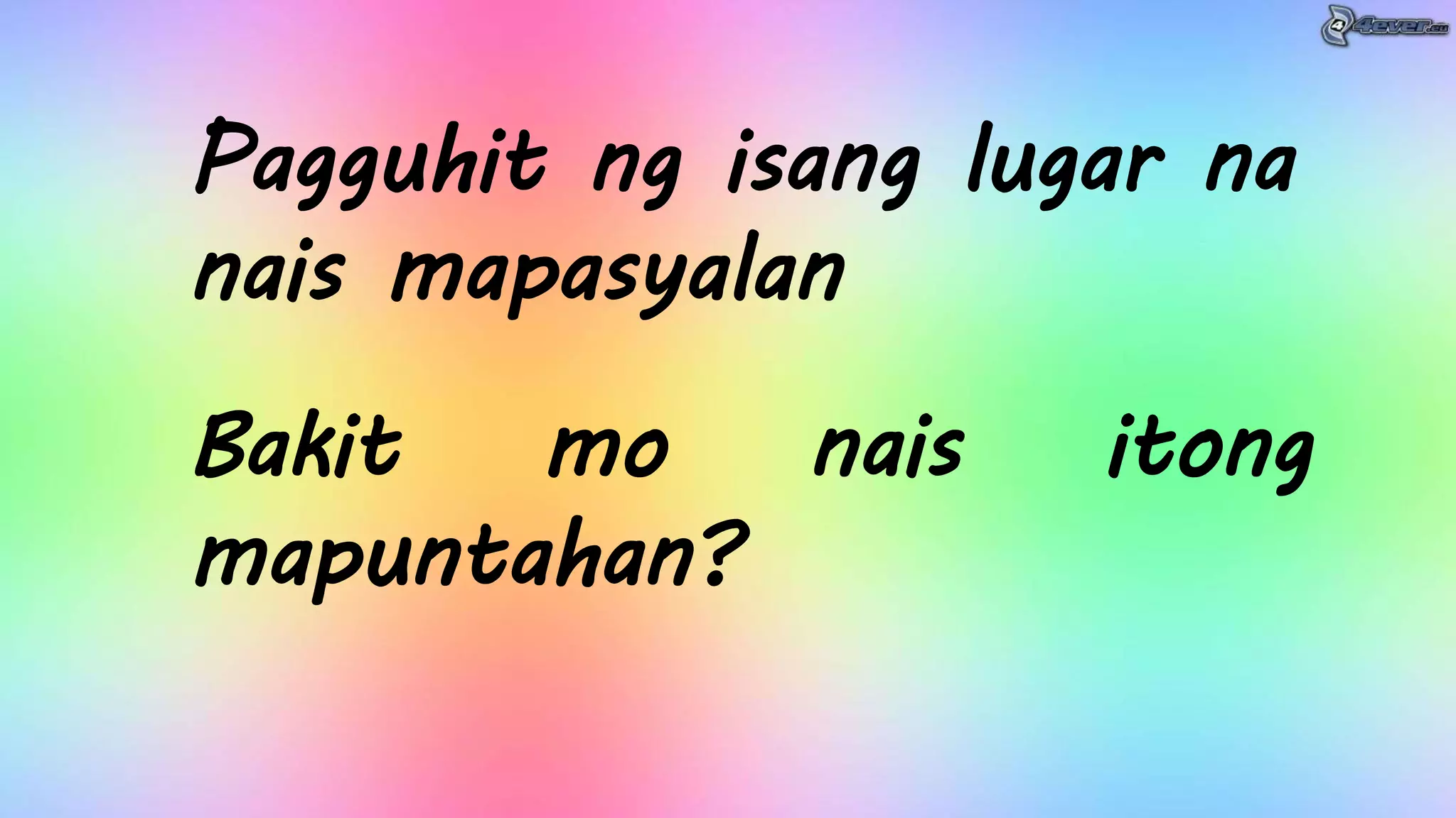 Filipino 4-Aralin 6- Lugar sa Pamayanan, Halina't Pasyalan_Day 2-5 ...