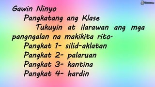 Filipino 4-Aralin 6- Lugar sa Pamayanan, Halina't Pasyalan_Day 2-5 ...
