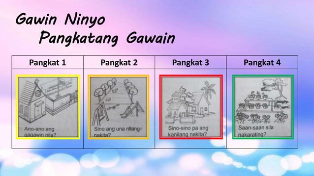 Filipino 4-Aralin 6- Lugar sa Pamayanan, Halina't Pasyalan_Day 2-5 ...