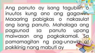 PAG-UNAWA SA TEKSTONG IMPORMATIBO PAGSUNOD SUNOD NG PANUTO (1).pptx