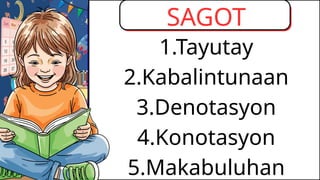 Understanding Tayutay: Kabalintunaan (Irony) in Filipino Literature | PPTX
