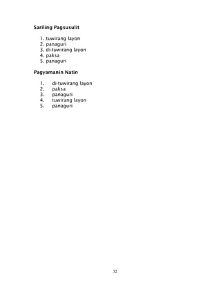 Filipino 6 dlp 20 pagsusuri ng pangungusap | PDF