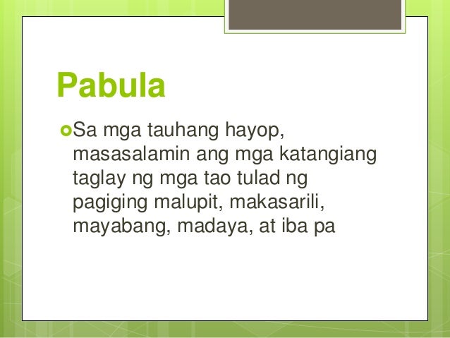 Sino Ang Ama Ng Sinaunang Pabula Filipino 9 Pabula