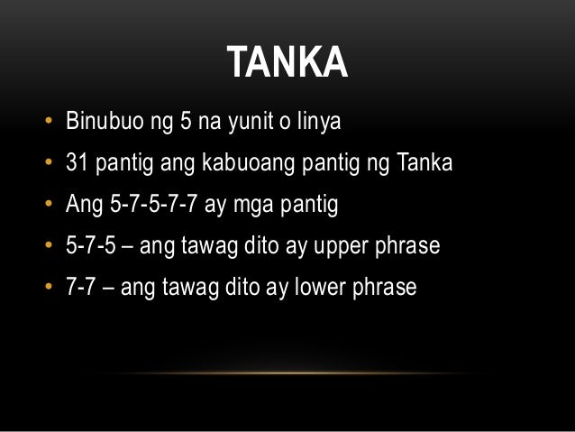 Filipino 9 Tanka at Haiku