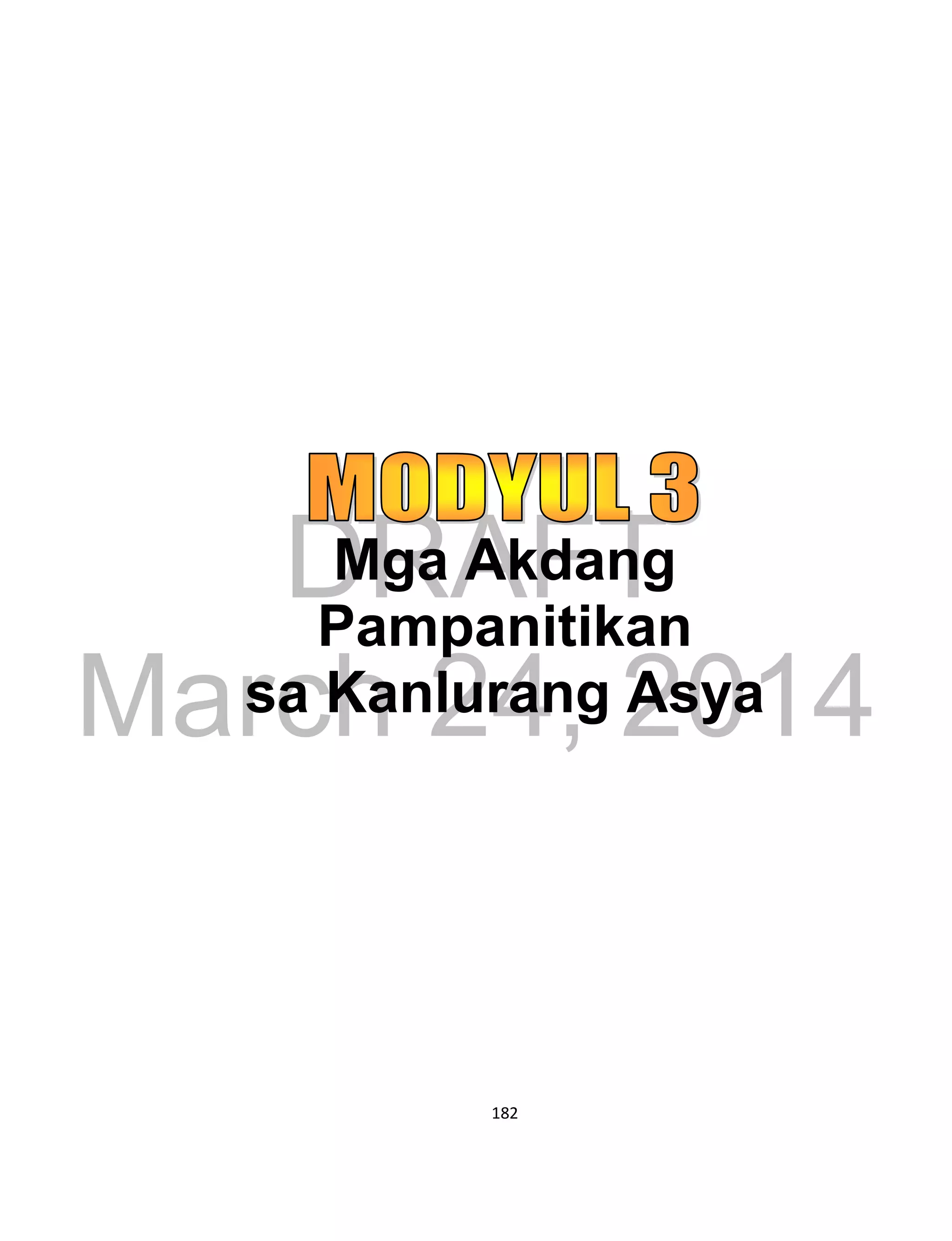 DRAFT
March 24, 2014
182
Mga Akdang
Pampanitikan
sa Kanlurang Asya
 