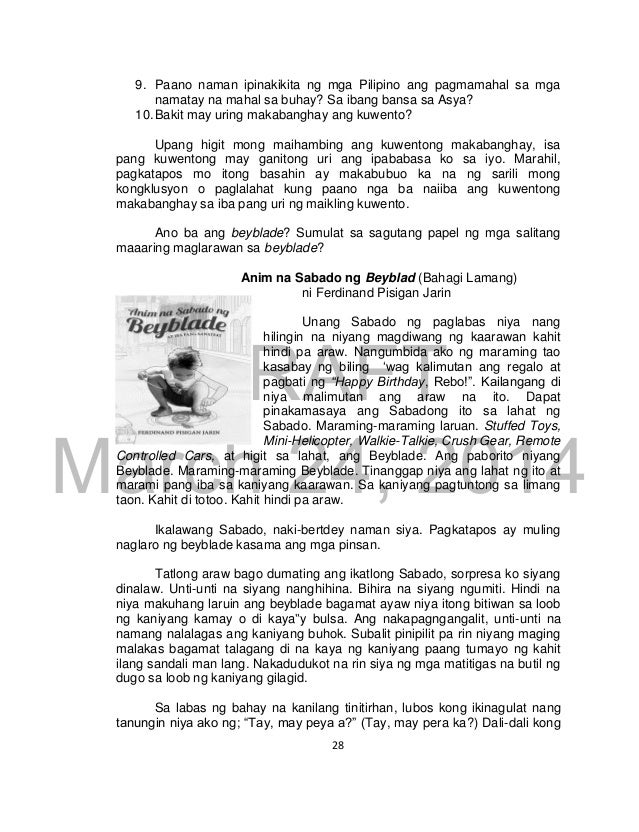 Isa Isahin Ang Mga Tunggaliang Ipinakita Sa Bahagi Ng Nobela K to 12 - Grade 9 Filipino Learners Module