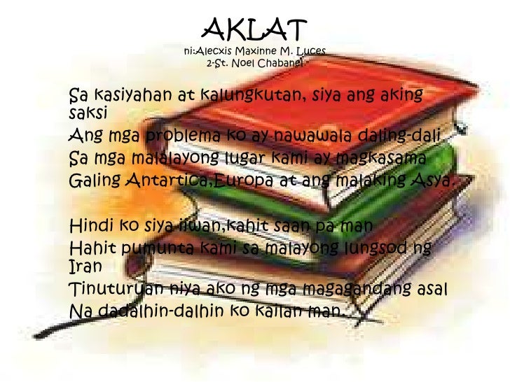 Filipino;aklat tula