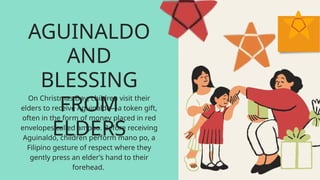 Filipino Christmas Traditions Educational Presentation in Green, Red ...
