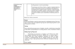 Comprehensive Learning Plan for El Filibusterismo in Filipino 10 | PDF