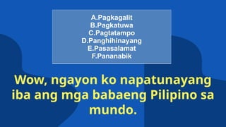 Mga Pagpapahayag ng Damdamin sa Iba't Ibang PAraan | PPTX