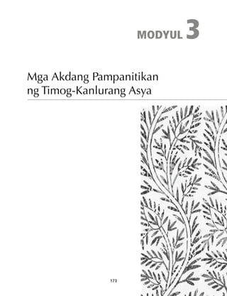 173 
Modyul 3 
Mga Akdang Pampanitikan 
ng Timog-Kanlurang Asya 
 