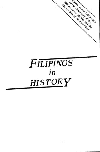 FILIPINOS
in
HISTORY
 