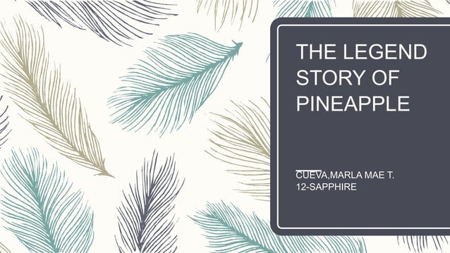 The Legend Of The Pineapple PPT the-legend-of-the-pineapple-ppt