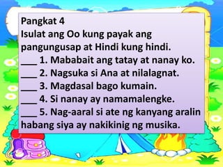 Filipino 2 pagsulat ng payak na pangungusap ppt | PPTX