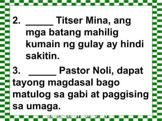 Filipino 2 pagsulat ng payak na pangungusap ppt | PPTX