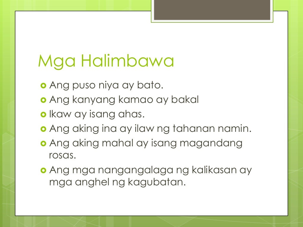 Halimbawa Ng Metapora O Pagwawangis Filipinopowerpointgroup1 130210034726-phpapp01