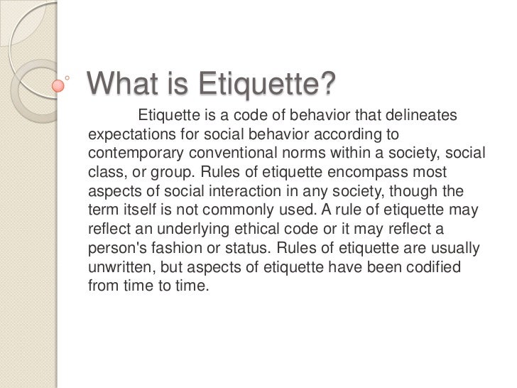 Filipino proper manners and etiquette